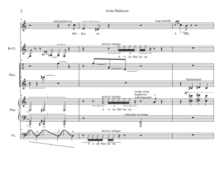 Avinu Malkaynu Score And Parts Page 2