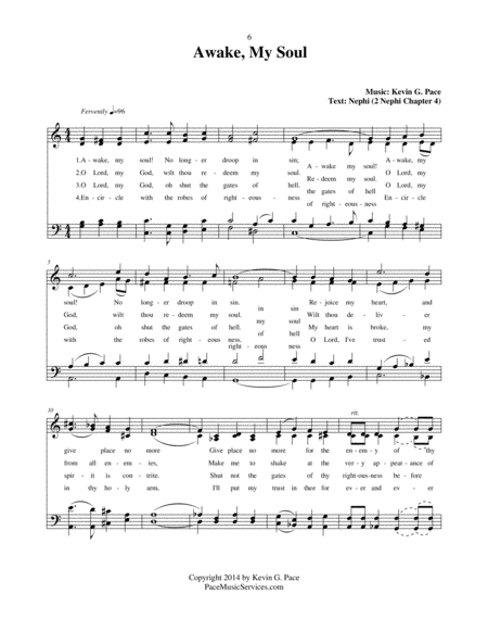 Awake My Soul An Original Hymn For Satb Voices Page 2