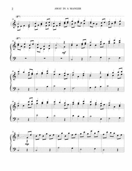 Away In A Manger Cradle Song Page 2