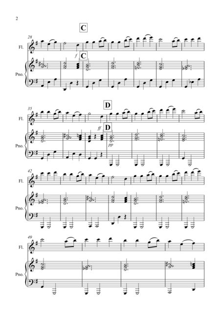 Away In A Manger For Flute And Piano Page 2