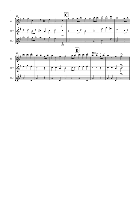 Away In A Manger For Flute Trio Page 2