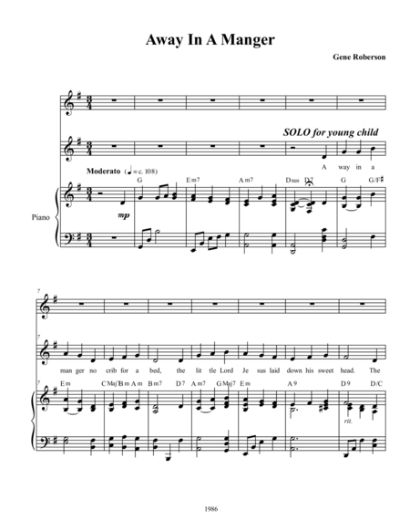 Away In A Manger New Tune Page 2