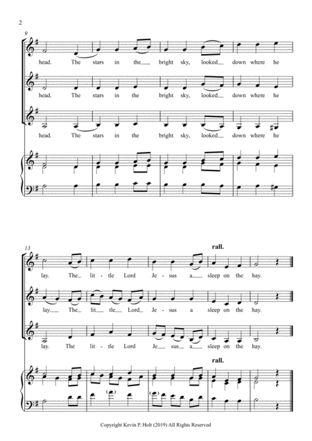 Away In A Manger Ssa Choir Page 2