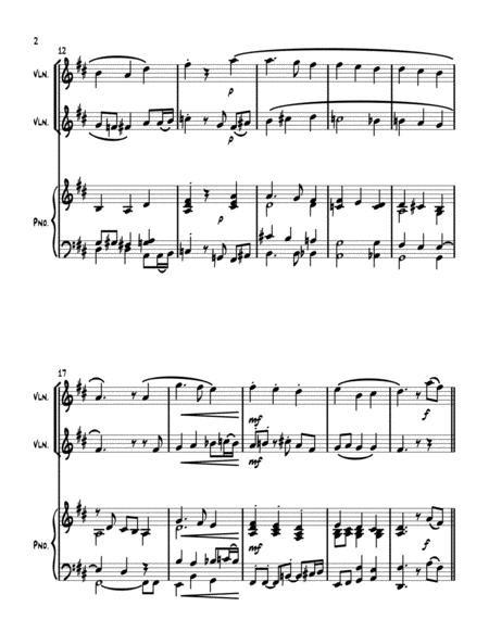 Away In A Manger Violin Duet With Optional Piano Accompaniment Page 2