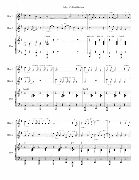 Baby Its Cold Outside Duet For Flexible Instrumentation Page 2