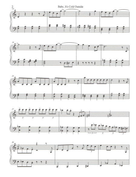 Baby Its Cold Outside Piano Solo Page 2