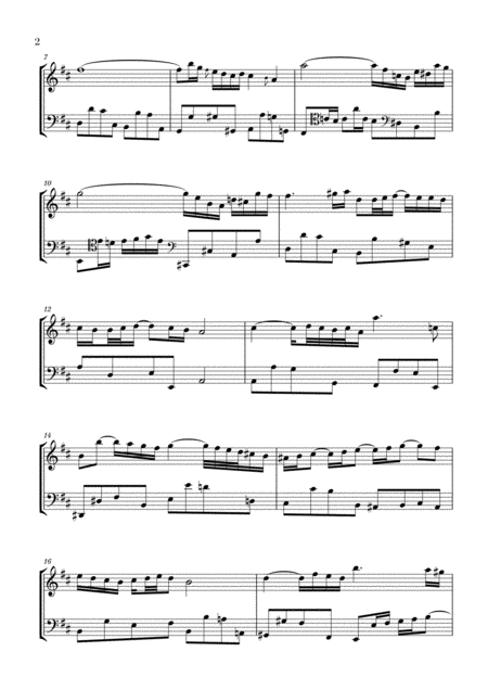 Bach Air On The G String For Flute And Violoncello Page 2