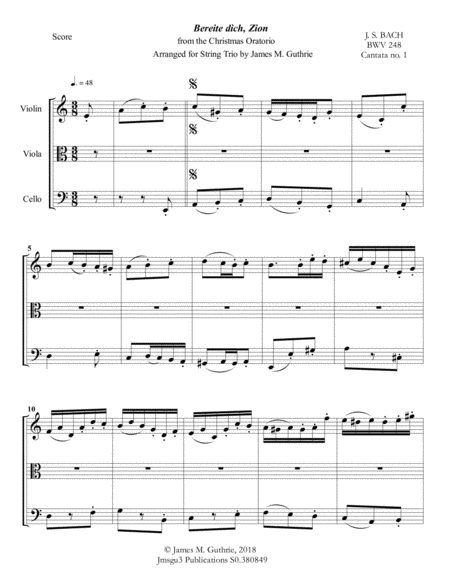 Bach Christmas Trio For Violin Viola Cello Page 2