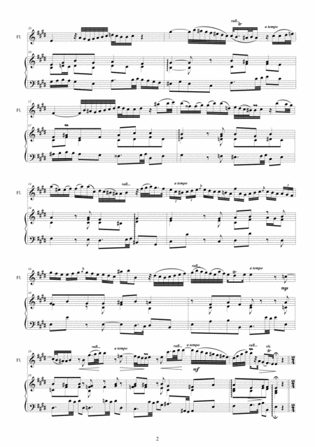 Bach Flute Sonata In E Major Bwv 1035 For Flute And Harpsichord Or Piano Page 2