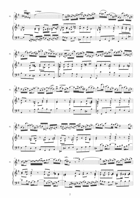 Bach Flute Sonata In E Minor Bwv 1034 For Flute And Harpsichord Or Piano Page 2