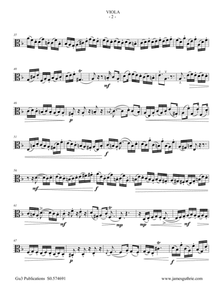 Bach Four Duets From The Art Of Fugue For Violin Viola Page 2