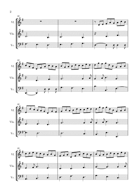 Bach Jesu Joy Of Mans Desiring For 2 Violins And Cello Page 2