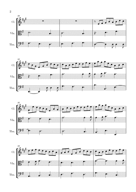 Bach Jesu Joy Of Mans Desiring For Clarinet Viola And Trombone Page 2