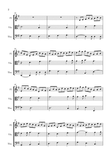 Bach Jesu Joy Of Mans Desiring For Flute Viola And Trombone Page 2