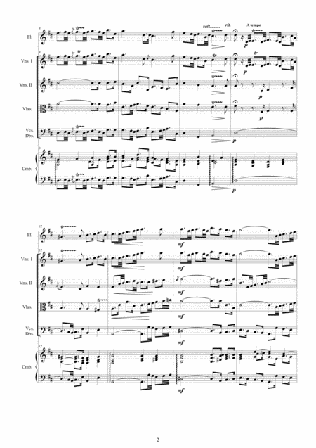 Bach Orchestral Suite No 2 In B Minor Bwv 1067 For Flute Strings And Cembalo Page 2