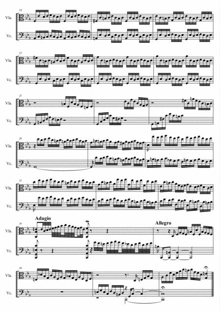 Bach Prelude Ii C Moll From The Well Tempered Clavier Book I For Viola Cello Page 2