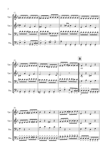 Bach Rocks For Brass Quartet Page 2