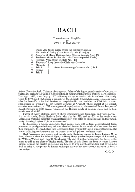 Bach Sillhouette Series Page 2