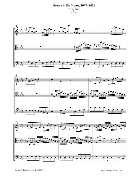 Bach Sonata Bwv 1031 For String Trio Page 2