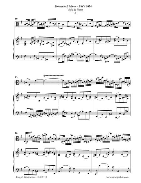 Bach Sonata Bwv 1034 For Viola Piano Page 2