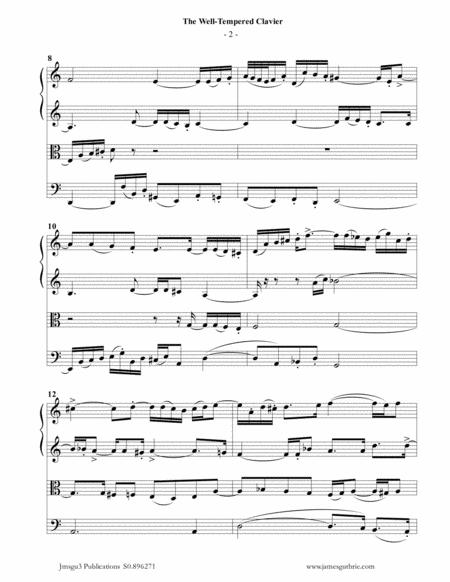 Bach The Well Tempered Clavier Book Ii Complete For String Quartet Page 2