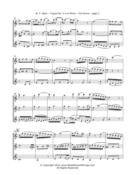 Bach W F Fugue No 2 For Three Violins Page 2