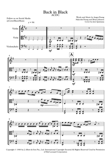 Back In Black String Trio Page 2