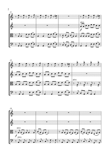 Bad Romance String Quartet Score And Parts Page 2