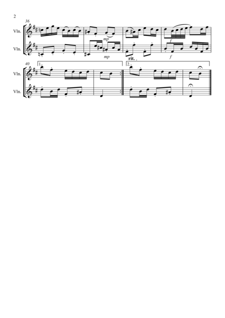 Badinerie Violin Duet Page 2