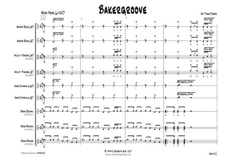 Baker Groove Drumline Cadence Page 2