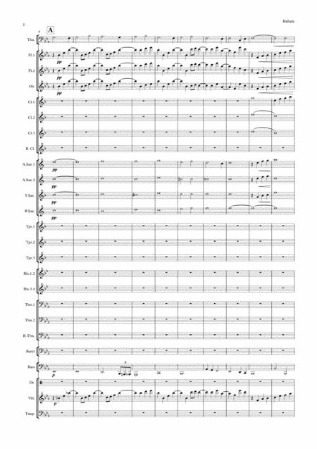 Ballade For Tuba And Concert Band Page 2