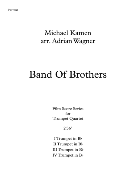 Band Of Brothers Michael Kamen Trumpet Quartet Arr Adrian Wagner Page 2