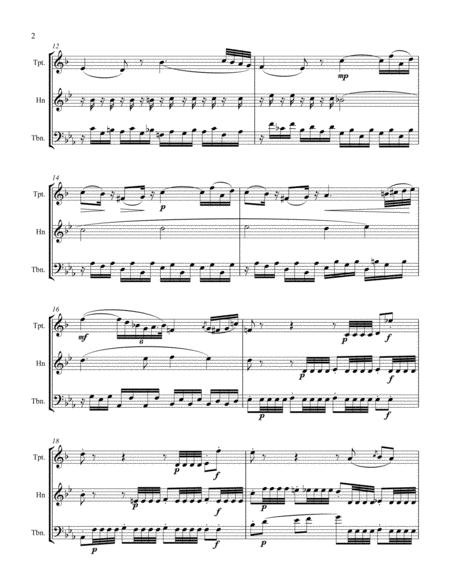 Barber Of Seville Overture For Brass Trio Page 2