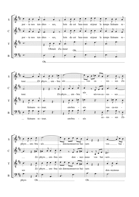 Barcarolle J Offenbach Arr For Satb Choir Page 2