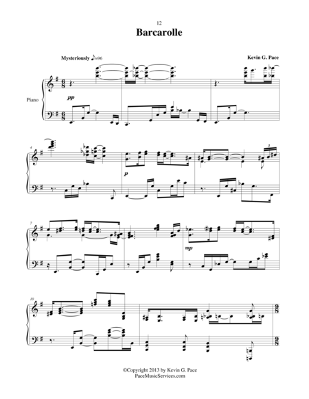 Barcarolle Piano Solo Page 2