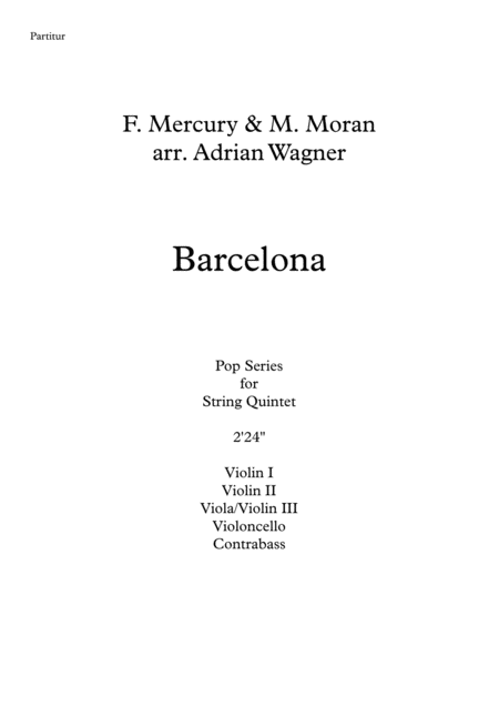 Barcelona Freddie Mercury String Quintet Arr Adrian Wagner Page 2