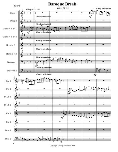 Baroque Break Wind Octet Page 2