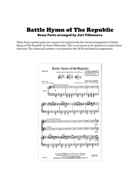 Battle Hymn Of The Republic Brass Quintet Parts Page 2