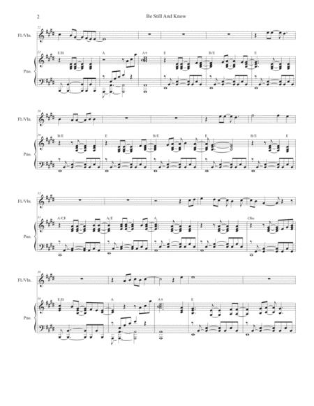 Be Still And Know Flute Or Violin Solo And Piano Page 2