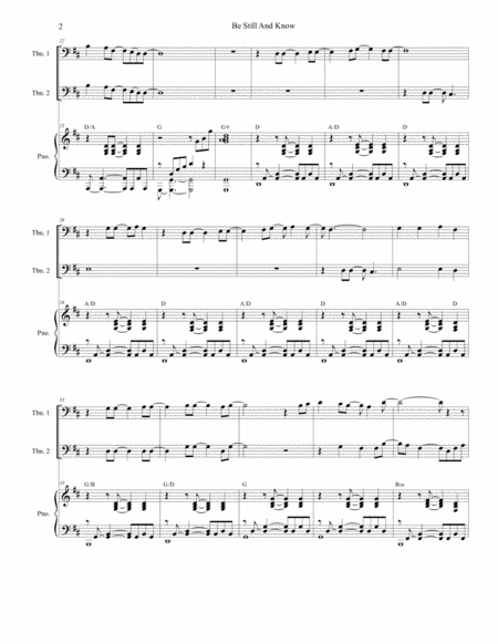 Be Still And Know Trombone Duet Page 2