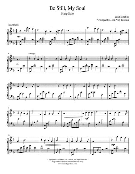 Be Still My Soul Harp Solo Page 2