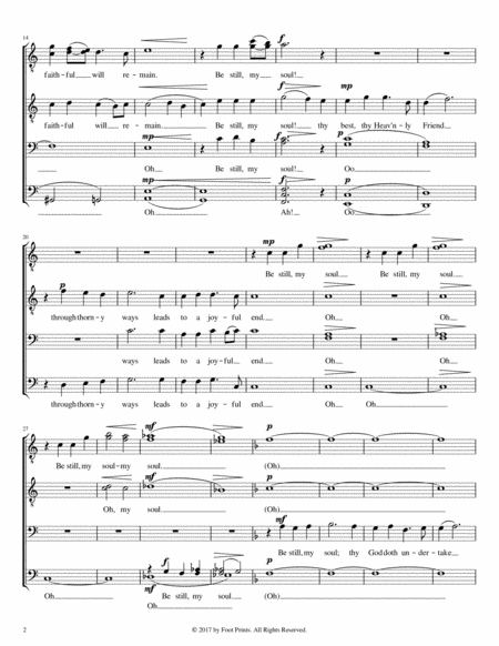 Be Still My Soul Mens Choir A Cappella Page 2