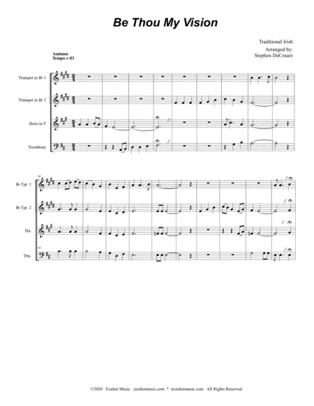 Be Thou My Vision For Brass Quartet And Piano Page 2