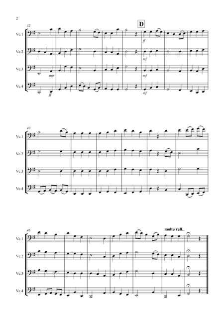 Be Thou My Vision For Cello Quartet Page 2