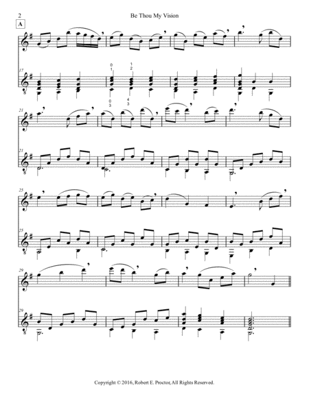 Be Thou My Vision For Flute C Instrument And Classical Guitar Page 2