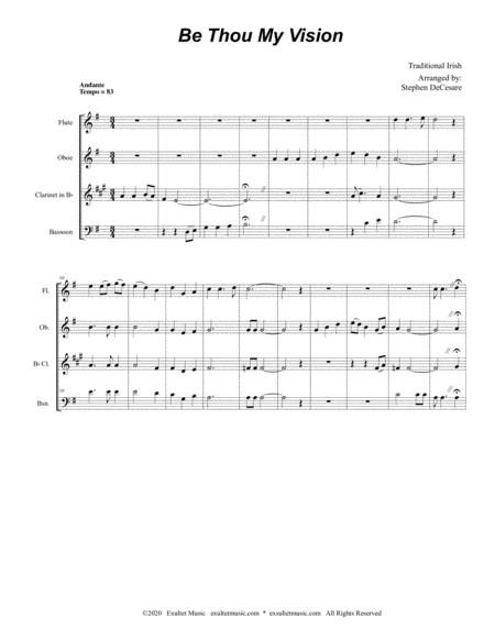 Be Thou My Vision For Woodwind Quartet And Piano Page 2