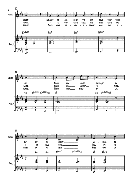 Be Thou My Vision Piano Vocal Page 2