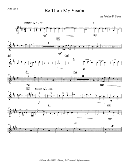 Be Thou My Vision Sax Sextet Page 2