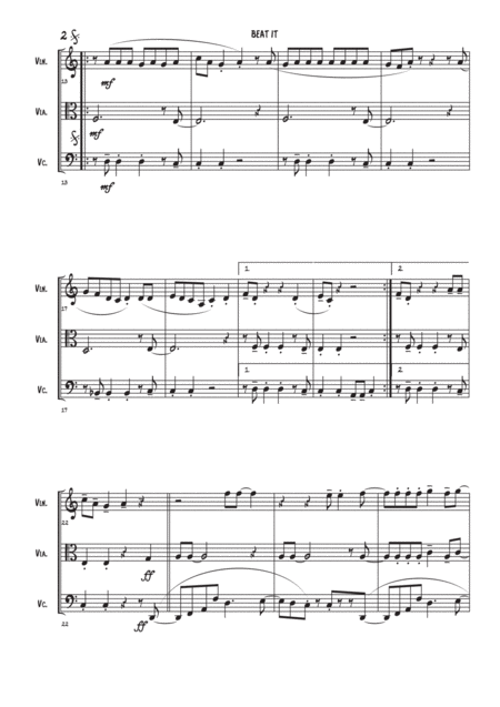 Beat It String Trio Page 2