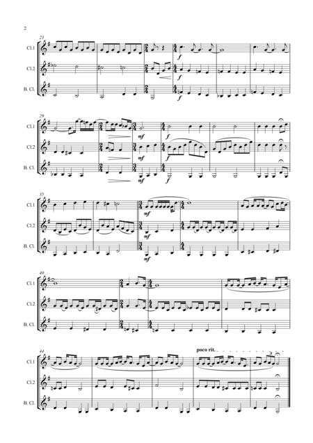 Beatles Blackbird Clarinet Trio Page 2